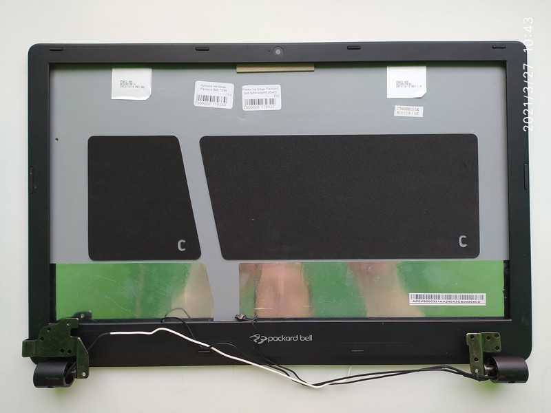 Packard bell Z5WT3 крышка с рамкой