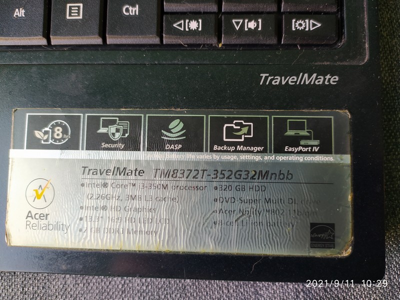 Ноутбук Acer TravelMate 8372T-352G32Mnbb (TLN1)