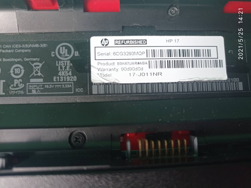 ремнонт ноутбука HP 17-J01 1NR