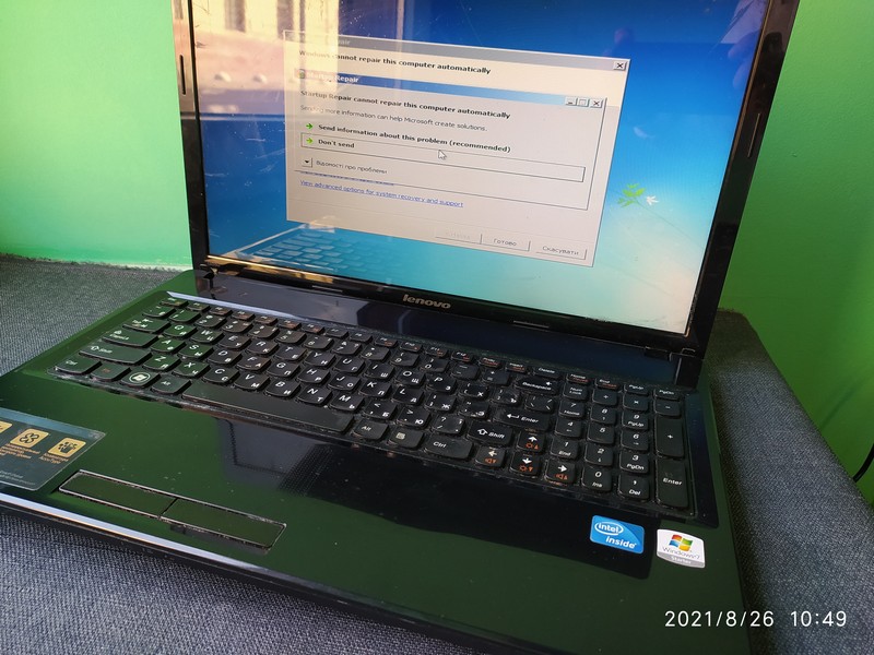 Lenovo G580 не загружаеться windows Lenovo G580 не завантажується windows