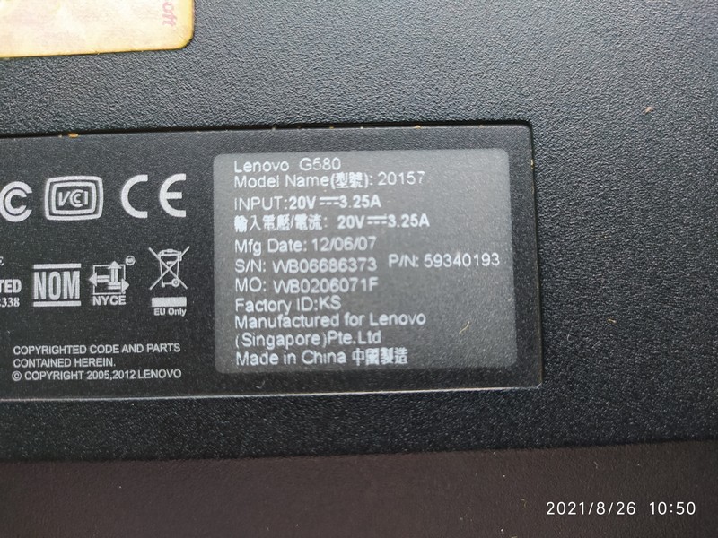 ремонт Ноутбука Lenovo G580 ремонт Ноутбука Lenovo G580