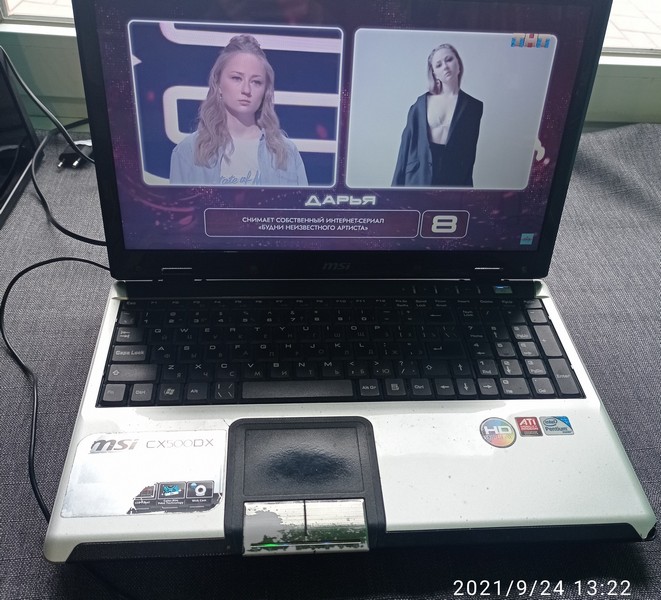 Ноутбук MSI MS-1682 після заміни відеокарти