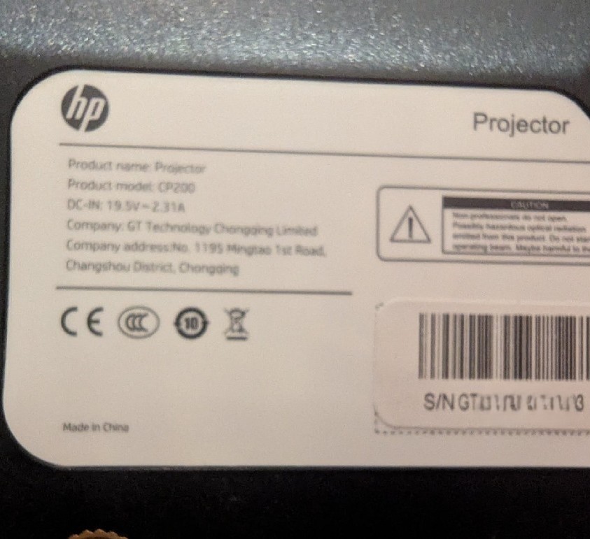 Ремонт проектора HP CP200
